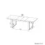 Tavolo da pranzo allungabile Trevalli 14 | Rovere e nero | 160-240 x 90 cm | Design moderno