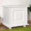 Cassapanca in legno di pino massiccio laccato bianco 182 | Design moderno | 50 x 54 x 46 cm