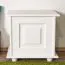Cassapanca in legno di pino massiccio laccato bianco 182 | Design moderno | 50 x 54 x 46 cm
