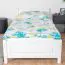 Letto bambini e ragazzi in legno massiccio di faggio 117 | Bianco moderno | Rete a doghe inclusa | 90 x 200 cm