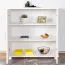 Cassettiera moderna in pino massiccio bianco Columba 05 | 101 x 100 x 50 cm | 3 scomparti spaziosi, 2 ante, robusta