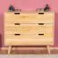 Cassettiera Aurornis 32 in rovere massello naturale | 84 x 96 x 40 cm | 3 cassetti capienti | Design moderno