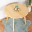 Tavolino rotondo Aurornis 78 in pino massiccio naturale | Design moderno | 60 x 60 x 50 cm