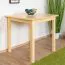 Tavolo in pino massello naturale Junco 233C | 80 x 80 cm | Design moderno e robustezza