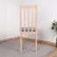 Sedia pranzo SIGULDA rovere | Imbottitura grigia schiuma T-25 | Faggio massiccio | Stile classico | Materiali pregiati