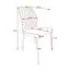 Sedia moderna Maridi 242 grigio chiaro | Design attuale | Comfort ergonomico | 92 x 47 x 56 cm
