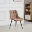 Sedia imbottita Maridi 281 marrone | 88 x 53 x 55 cm | Design moderno | Struttura robusta