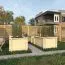 Fioriera "Gartenfreude" in listelli di legno - misure della base: 198 x 98 cm, spessore listello: 44 mm