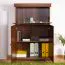 Cassettiera Sentis 08 marrone scuro | 136 x 88 x 39 cm | Design rustico moderno | Spazio ottimizzato