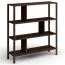 Scaffale | colore: Tabacco | 93 x 28 x 100 cm | legno massiccio | 6 scomparti | rovere oliato | Seille 07