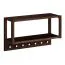 Armadio | colore: Tabacco | legno massiccio | rovere oliato | 7 ganci | con ripiano | 63 x 22 x 36 cm | Seille 20