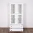 Vetrinetta Tellin 02 | Bianco lucido | 190 x 90 x 40 cm | Design moderno per cameretta