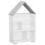 Scaffale per cameretta Daniel 01 | Bianco/Grigio | 117 x 83 x 30 cm | Design moderno e pratico