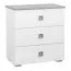 Cassettiera per cameretta "Daniel" 05 | Bianco e grigio | 87 x 83 x 50 cm | Design moderno e spazioso