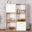Libreria Palpala 03 | Rovere Sonoma e Bianco | 110 x 80 x 35 cm | Design Moderno e Spazioso