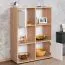 Arredo ufficio completo 5 pezzi | Set A "Palpala" | Rovere Sonoma e bianco | Design moderno | Spessore 18 mm
