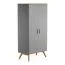 Armadio 2 ante Skady 08 grigio/rovere | Design moderno | 208 x 100 x 58 cm | Pratico e stabile