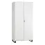 Armadio 2 ante Chiflero 38 bianco | 195 x 93 x 57 cm | Soft Touch | LED | Ripiani regolabili