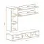 Pensile Hompland 76 nero | 170 x 160 x 40 cm | Apertura push-to-open | Design moderno