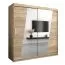Armadio ad ante scorrevoli "Guajara" 05, rovere Sonoma - 200 x 200 x 62 cm (h x l x p)