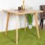 Tavolo da pranzo Aurornis 70 | Rovere massiccio naturale | 80 x 80 cm | Design moderno | Alta qualità