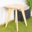 Sgabello Aurornis 66 in pino massiccio naturale | Design moderno | 45 x 32 x 32 cm