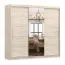 Armadio scorrevole Gorski 72 | Rovere Sonoma con specchio centrale | 3 ante | 12 scomparti | 218 x 233 x 61 cm