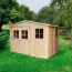 Casetta da giardino prefabbricata "Kufstein" con tetto a capanna - 300 cm x 200 cm (l x l) - incl. cartone catramato
