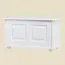 Cassapanca in pino massello bianco 181 | 50 x 87 x 46 cm | Design moderno e robusto