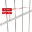Recinzione in grigliato a doppia barra "Davide" 6/5/6 mm, Stile: zincato, Altezza: 83 cm, Lunghezza: 251 cm