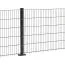 Recinzione a doppia barra „Golia“ 8/6/8 mm, Stile:  verniciato in antracite, Altezza: 223 cm, Lunghezza: 251 cm