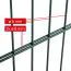 Recinzione a doppia barra „Golia“ 8/6/8 mm, Stile: verniciato in verde, Altezza: 163 cm, Lunghezza: 251 cm