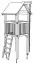 Torre giochi K42 con corda da arrampicata inclusa - Dimensioni: 118 x 118 cm (L x P)