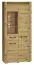 Vetrina Glostrup 04 rovere | 200 x 92 x 40 cm | 3 ante, 10 scomparti | Design moderno