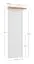 Armadio Bresle 15 | Ampio spazio per vestiti | 8 ganci | 1 ripiano | 210 x 63 x 22 cm | Bianco/Naturale | Pino finlandese massiccio