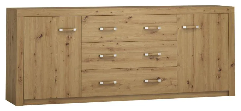 Cassettiera Vanimo 13 rovere | 80 x 200 x 42 cm | Design moderno e praticità