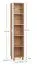 Armadio alto beige Tacuarembo | 5 scomparti | Maniglie bianche | Sistema Soft-Close | 39 x 38 x 194 cm
