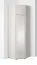 Armadio angolare con top "Boquilla" 15, color cashmere, 1 anta a specchio, 6 scomparti, 2 barre appendiabiti, funzione "push to open", 43 x 38 x 225 cm