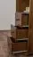 Libreria W002 in pino massiccio color rovere | 190 x 80 x 42 cm | Design moderno e ampio spazio