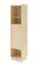 Scaffale "Beringen" 02, color rovere Mavelie/Macadamia, gambe: metallo, 1 anta a battente, 6 scomparti, sistema "push-to-open", 45 x 42 x 195 cm