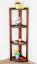 Scaffale angolare in pino massello color noce Junco 61 | 125 x 40 x 30 cm | Design moderno e robusto