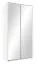 Armadio battente Selun 23 bianco | 197 x 113 x 53 cm | Design moderno senza maniglie