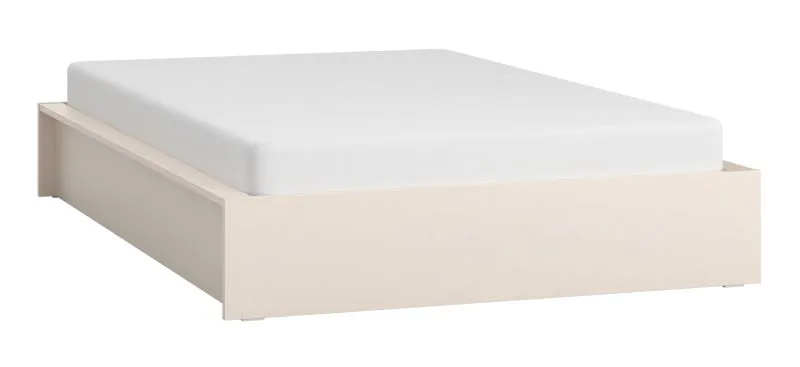 Letto alla francese, "Sarandi" 31, beige, rete a doghe sollevabile, senza testiera, 140 x 200 cm