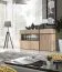 Madia "Jordalsgrenda" 05 | Rovere e nero | 2 ante, 2 cassetti, 5 scomparti | 90 x 150 x 40 cm
