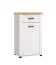 Scarpiera Banat 21 | Rovere Artisan e Bianco Opaco | 1 Cassetto, 3 Scomparti | 105 x 60,5 x 41 cm