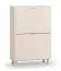 Scarpiera Tacuarembo 36 beige | 2 ante a ribalta | 6 scomparti | 65 x 32 x 99 cm | Design moderno