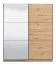 Armadio scorrevole Kule 04 rovere Artisan | 1 anta a specchio | 6 scomparti | 210 x 179 x 62,5 cm
