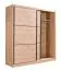 Armadio scorrevole Panevo 03 | Rovere Artisan | 6 scomparti | 1 barra appendiabiti | 215,5 x 213 x 60 cm
