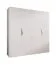 Armadio ad ante battenti "Zainab" 03, bianco, maniglie: oro, 4 ante, 2 scomparti, 2 barre appendiabiti, Sistema "Soft-Close", bordi in ABS, 200 x 52 x 202 cm