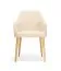 Sedia da pranzo Vejigas 01 | Beige e rovere | Gambe in faggio massiccio | Seduta imbottita melange | 54 x 58 x 85 cm